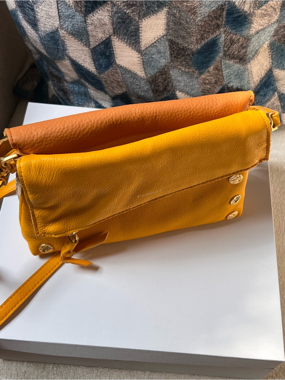 Hammitt Dillon Crossbody Bag in Orange and Multicolor Stripe - Picture 3 of 9
